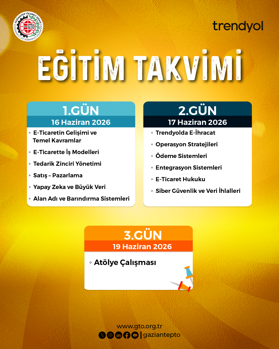 TRENDYOL EĞİTİM TAKVİM